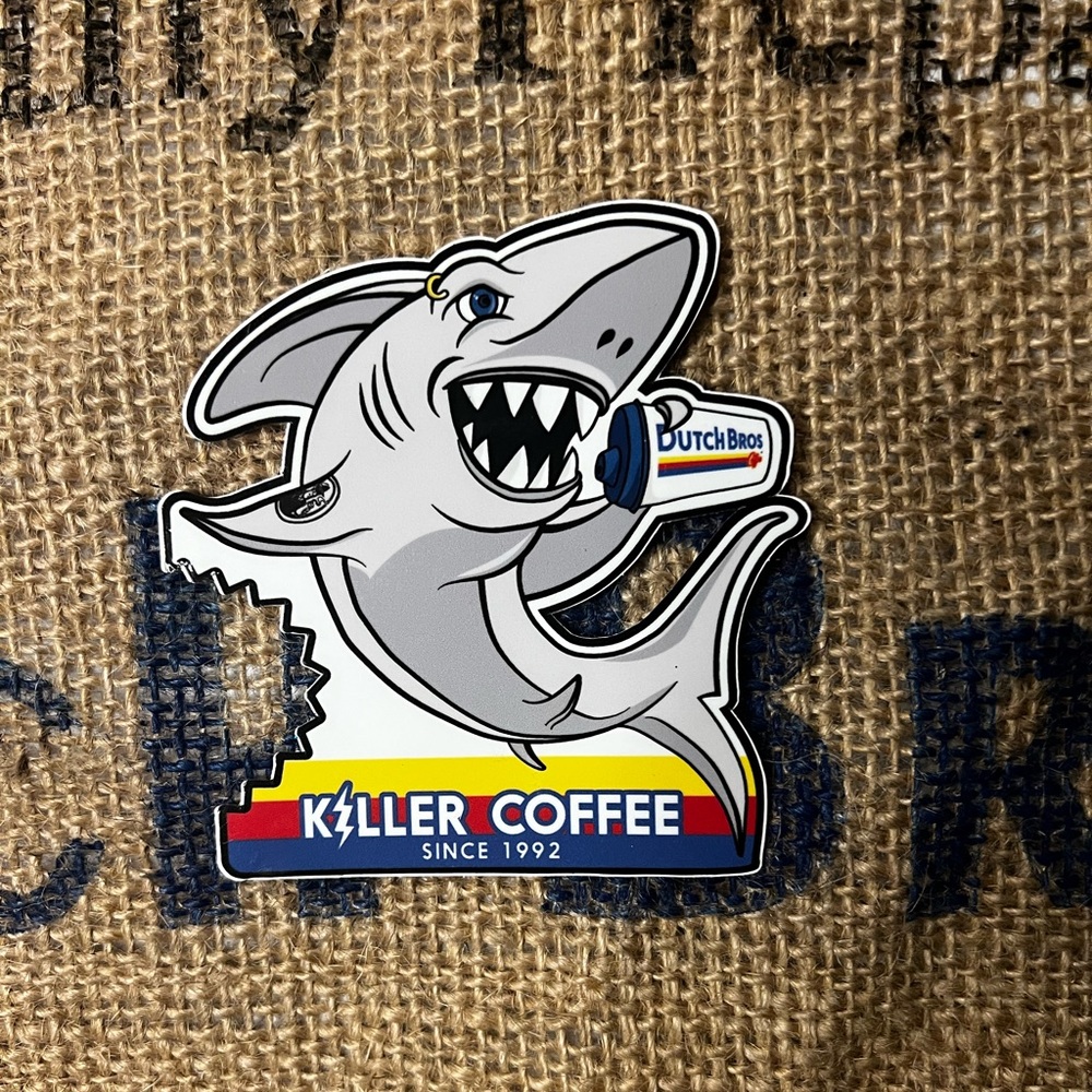 Dutch Bros SHARK Sticker 🦈